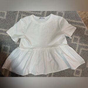 Zara | Ruffle Hem Tee